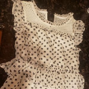 BCBG girls polka dot dress